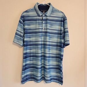 Hickey Freeman Blue Performance Golf Polo Shirt